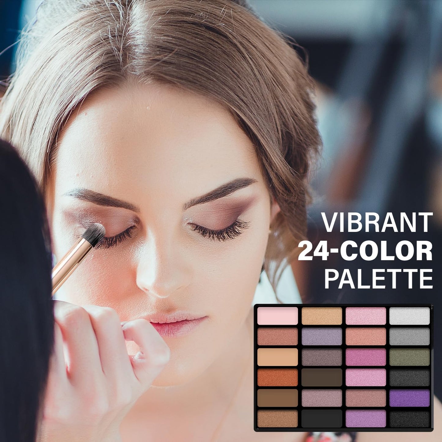 Profusion Cosmetics 24 Shades Eyeshadow Palette - Complete Eye Makeup Kit with Brow & Eyeliner Pencils, Dual Foam Applicator and Tweezers… Beauty & Personal Care Profusion Cosmetics