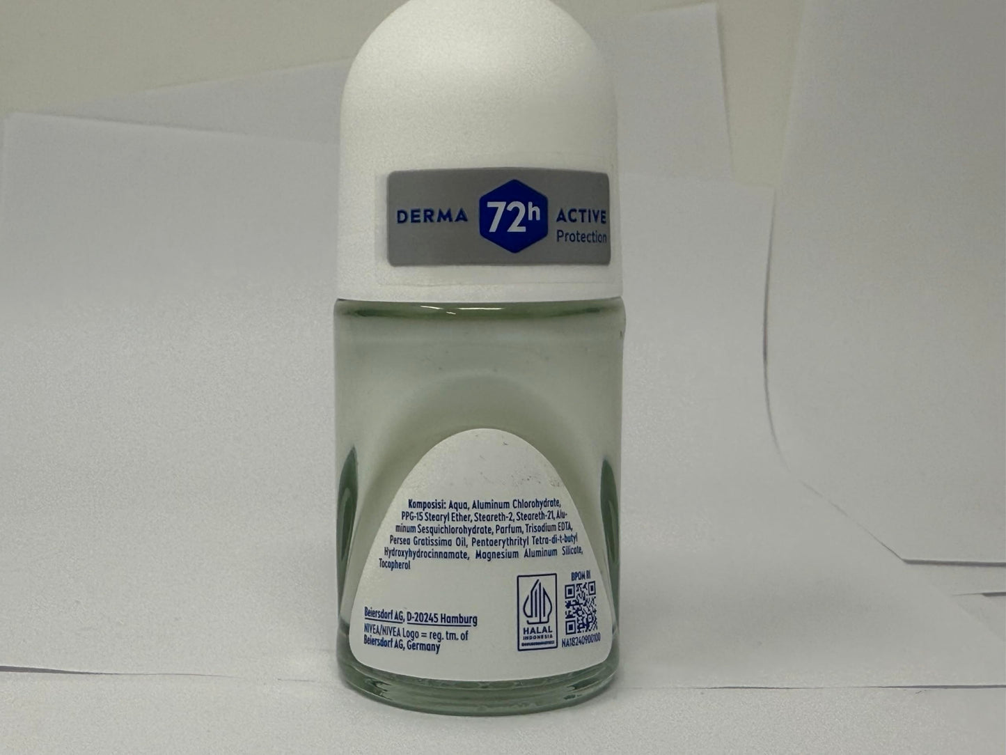 Nivea Dry Comfort Roll-On Deodorant 25ml - 72H Sweat & Odor Protection - Quick Dry Formula with Mineral Extracts - Long-Lasting Freshness & Gentle Beauty and Personal Care NIVEA