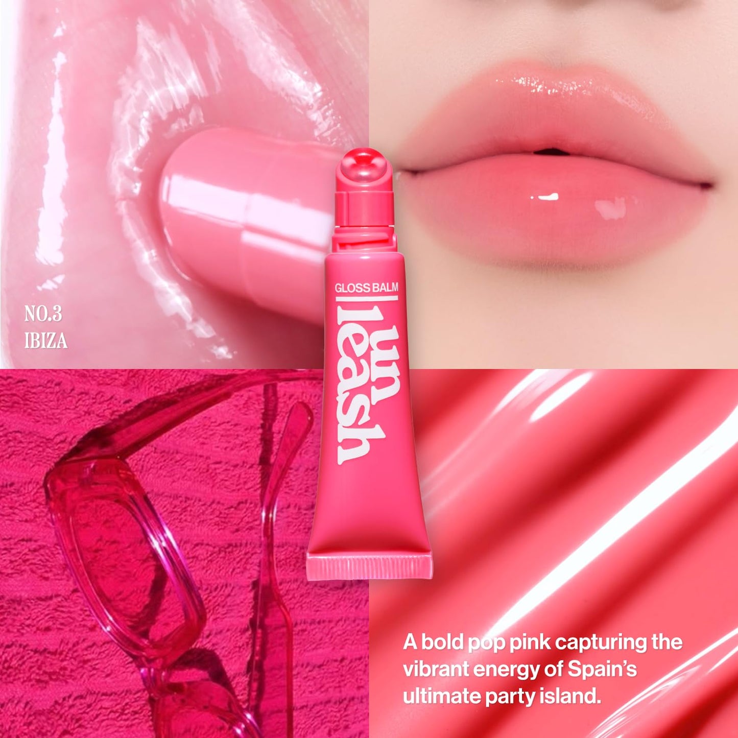 UNLEASHIA Sunset Dazzle Lip Gloss Balm, Hydrating Tinted Lip Balm with Glossy Shimmer, Lightweight & Moisturizing Vegan Formula with Peptides Beauty and Personal Care UNLEASHIA