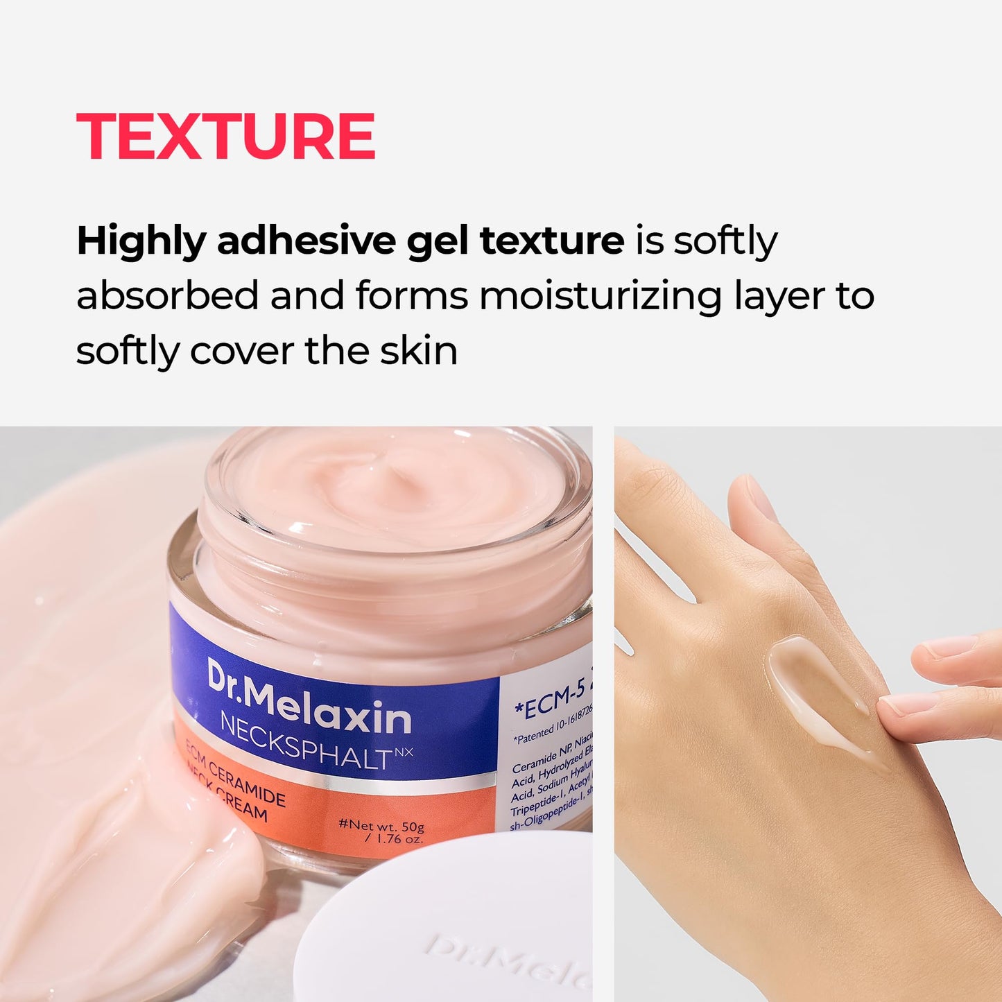 Dr.Melaxin Necksphalt Firming Cream with ECM-5 20,000ppm, Firming & Lifting Neck Cream for Wrinkles & Sagging Skin, Ceramide & Collagen for Elasticity Beauty and Personal Care Dr.Melaxin