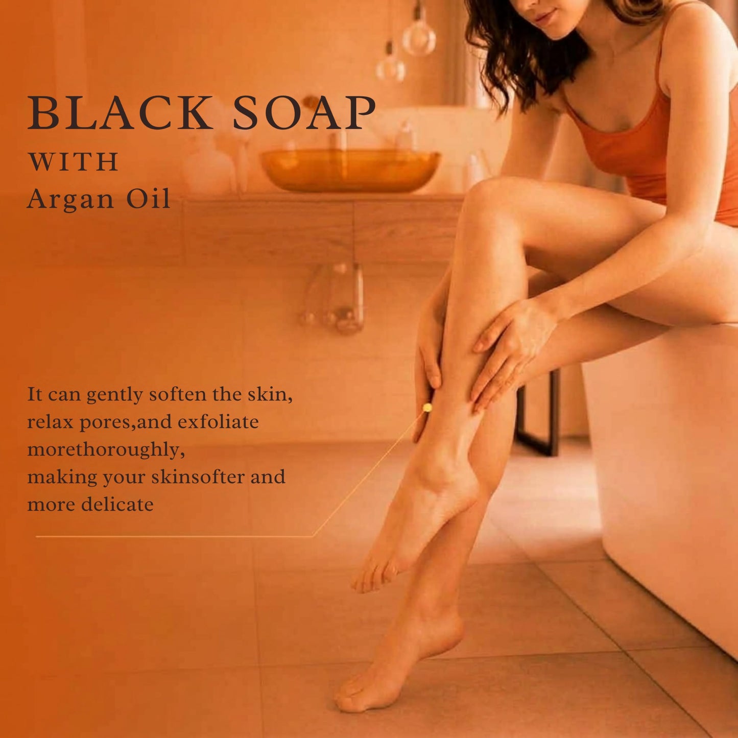 Jardin Oleane Moroccan Black Soap with Argan Oil 500g - 100% Natural Artisan Beldi Soap, Body Scrub, Pure & Natural, Purifying, Cleansing, exfoliating Beauty & Personal Care Jardin Oleane