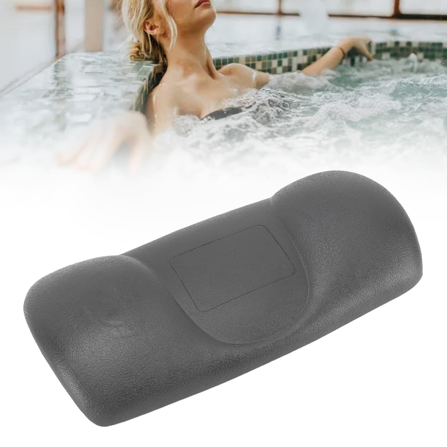 Bathtub Pillow, PU Suction Cup Bath Cushion Bathing Accessories for Home Bathroom Hot Tub Spa Beauty and Personal Care Pssopp