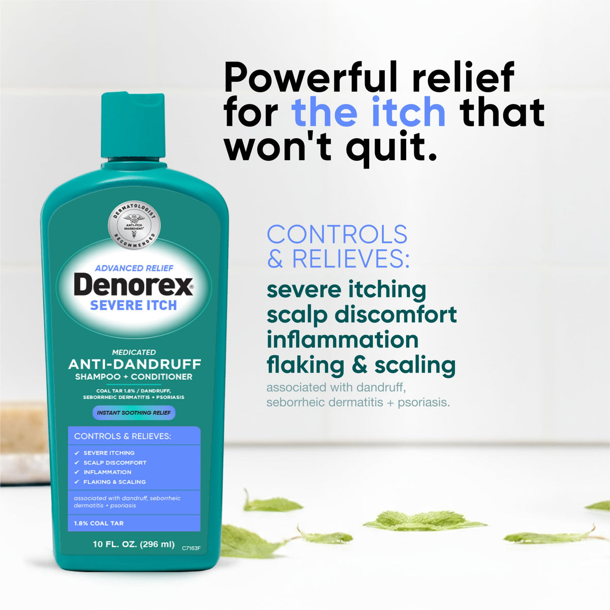 Denorex Severe Itch Anti-Dandruff Shampoo & Conditioner, 10 fl oz