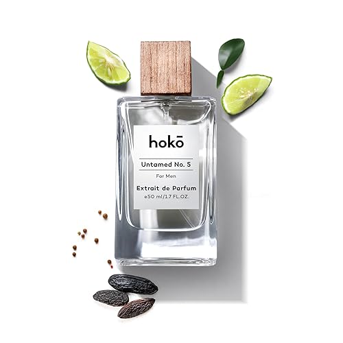 HOKO Untamed No. 5 - Spicy Bergamot, Pepper & Musk | Extrait de Parfum, 1.7 Oz | Long-Lasting Inspired Mens Cologne | Luxury Perfume Beauty & Personal Care HOKO