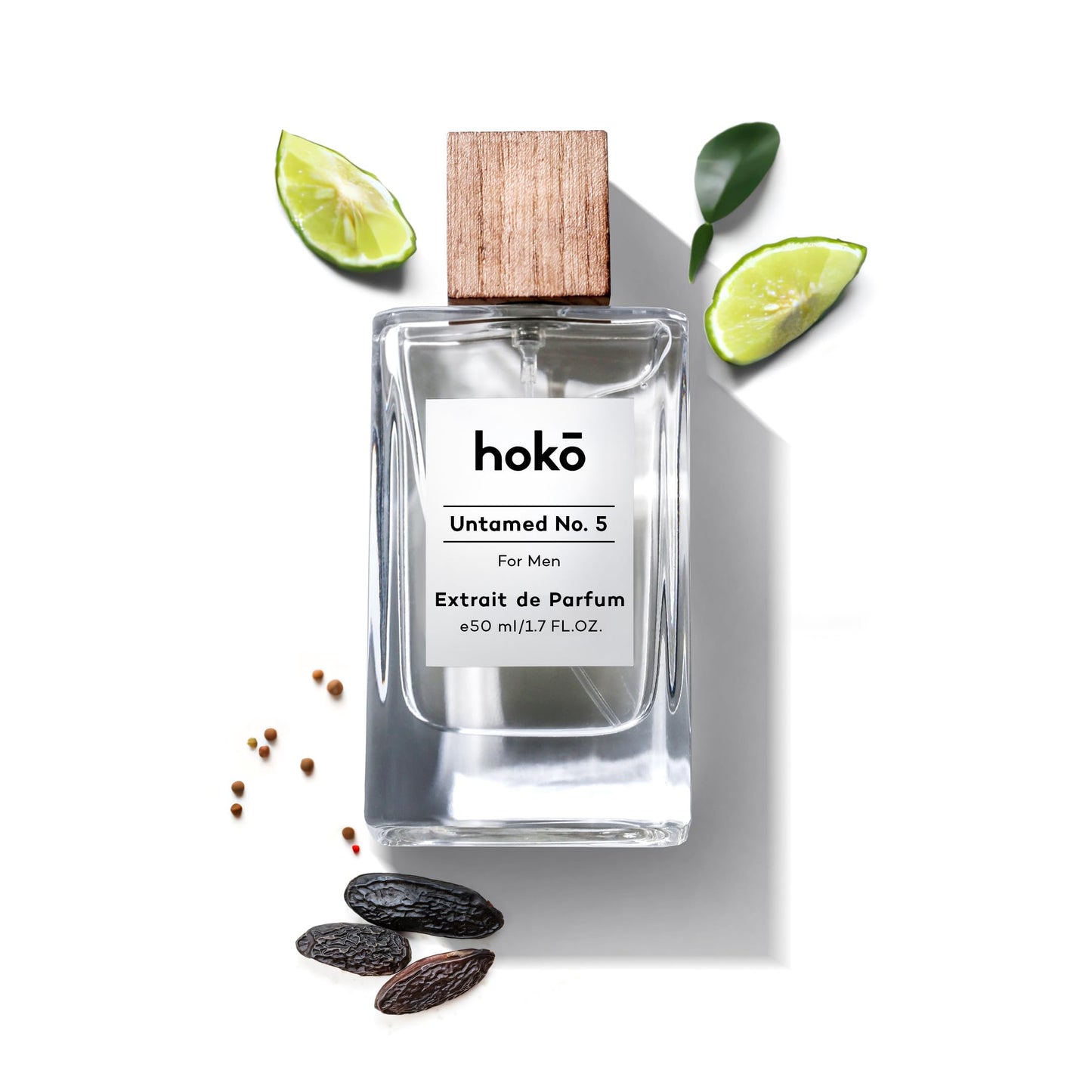 HOKO Untamed No. 5 - Spicy Bergamot, Pepper & Musk | Extrait de Parfum, 1.7 Oz | Long-Lasting Inspired Mens Cologne | Luxury Perfume Beauty & Personal Care HOKO