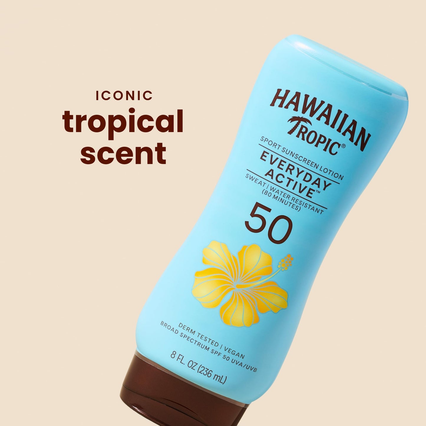 Hawaiian Tropic Everyday Active Sunscreen Lotion, SPF 50 Sunblock, 8 Fl Oz Beauty & Personal Care Hawaiian Tropic