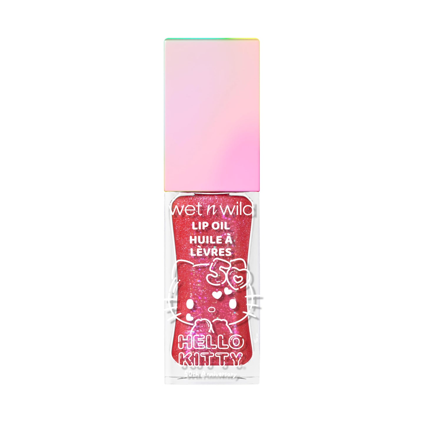 wet n wild Hello Kitty Glitter Lip Oil, New 10 Oil Infused Formula, Warm Apple Pie Lightly Scented, Sparkly Bold Colors, Cruelty-Free & Vegan - Beauty & Personal Care wet n wild