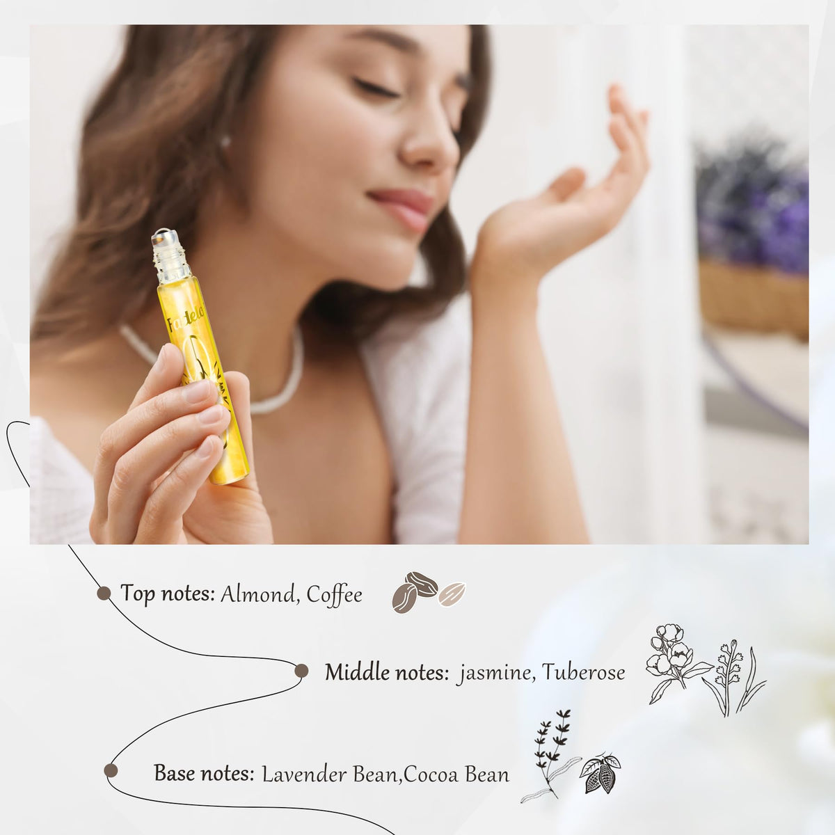 Fadelo Women Pheromone Infused Essential Oil Perfume Cologne,The Roll-On Original Long-lasting Perfume Fragrance-TSA Ready 0.35 fl oz Beauty & Personal Care Fadelo