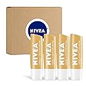 NIVEA Vanilla Buttercream Lip Care, Moisturizing Lip Balm with Shea Butter, Nourishing Oils and Vitamin C & E, 3-in-1 Moisture, Repair and Nourish Beauty & Personal Care NIVEA