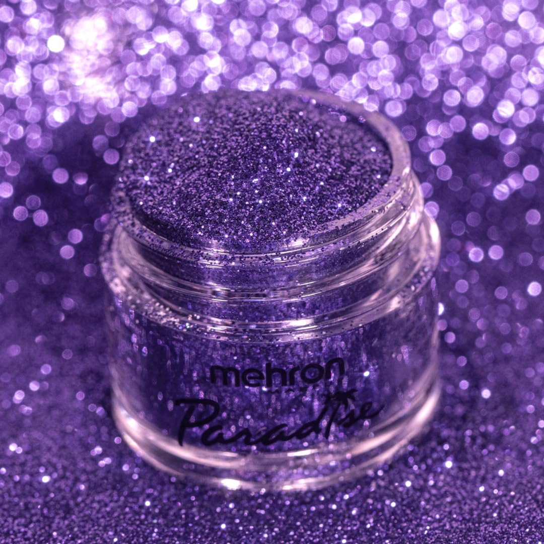 Mehron Makeup Paradise Glitter FX | Professional Cosmetic for Makeup & Art | Vibrant & Shimmering Loose Glitter .25 oz (7 g) (Pastel Lavender) Beauty & Personal Care Mehron