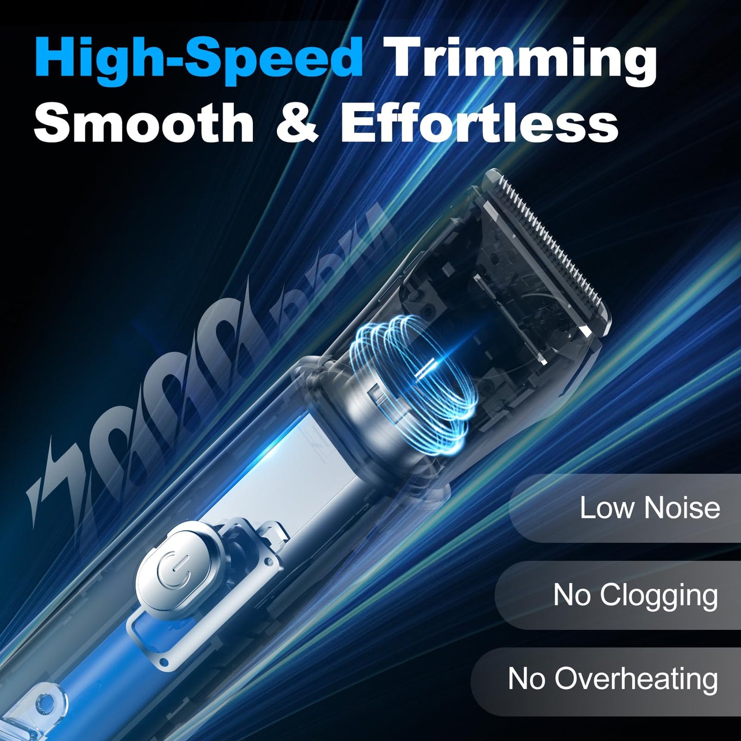 Electric Razor for Men: Manscape Body Trimmer for Mens Gifts, Electric shavers, IPX7 Waterproof, USB-Rechargeable,Replaceable Blade, Blue Beauty and Personal Care REYOLL