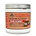 OKAY Black Jamaican Castor Oil & Hibiscus Moisture & Curling Sorbet - Castor Oil Hair Pomade for Men & Women, Moisturize Dry Scalp with Natural Aloe Beauty & Personal Care OKAY