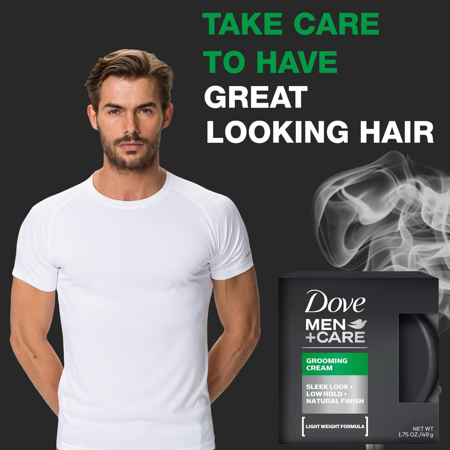 Dove Men+Care Grooming Cream, 3 Pack Hair Styling Cream for Men, Lightweight Formula, Defines and Conditions with Low Hold for Easy Styling Beauty & Personal Care Dove