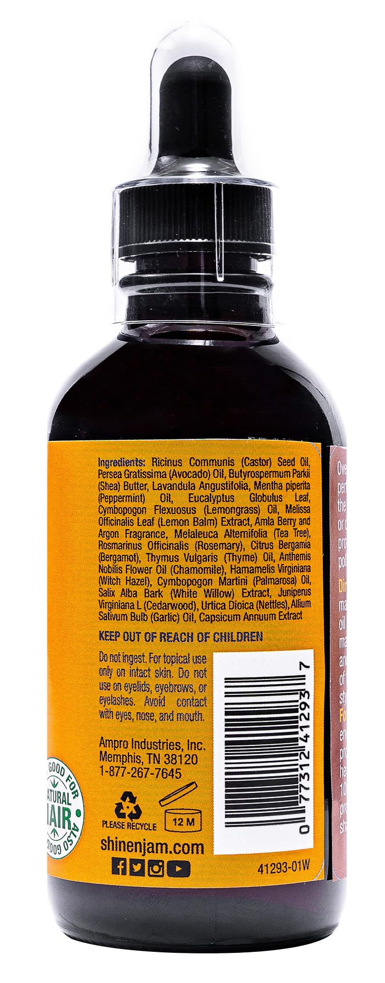 Ampro Shine 'n Jam Renewal Drops with Witch Hazel & Tea Tree 4.0 Fl Oz (Pack of 1) Beauty & Personal Care AmPro