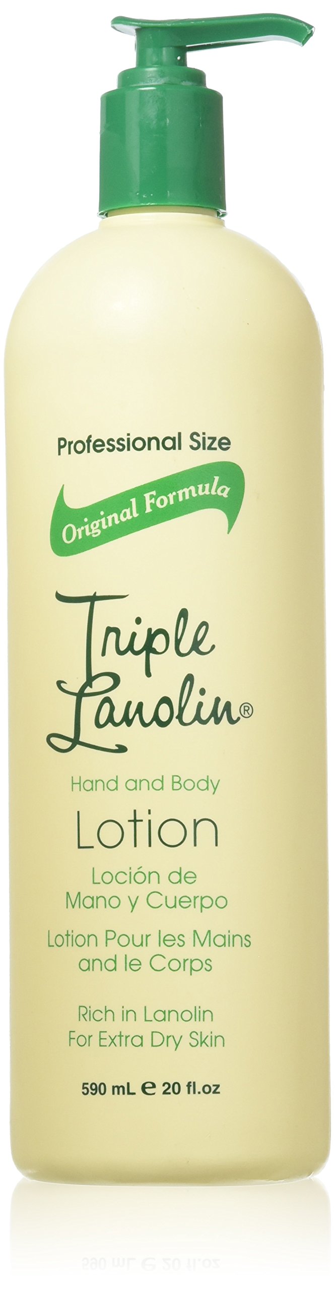 Triple Lanolin Original Formula Hand & Body Lotion (20 oz) - Professional Lanolin Moisturizer for Dry Skin - Deeply Hydrating Hand and Body Lotion Beauty & Personal Care Triple Lanolin