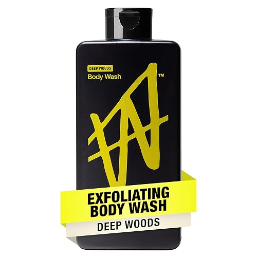 W By Jake Paul Body Wash for Men, Exfoliating Shower Gel with Jojoba Oil, Deep Clean Hydrating Mens Bodywash, Deep Woods Scent, 18 fl oz Beauty & Personal Care W