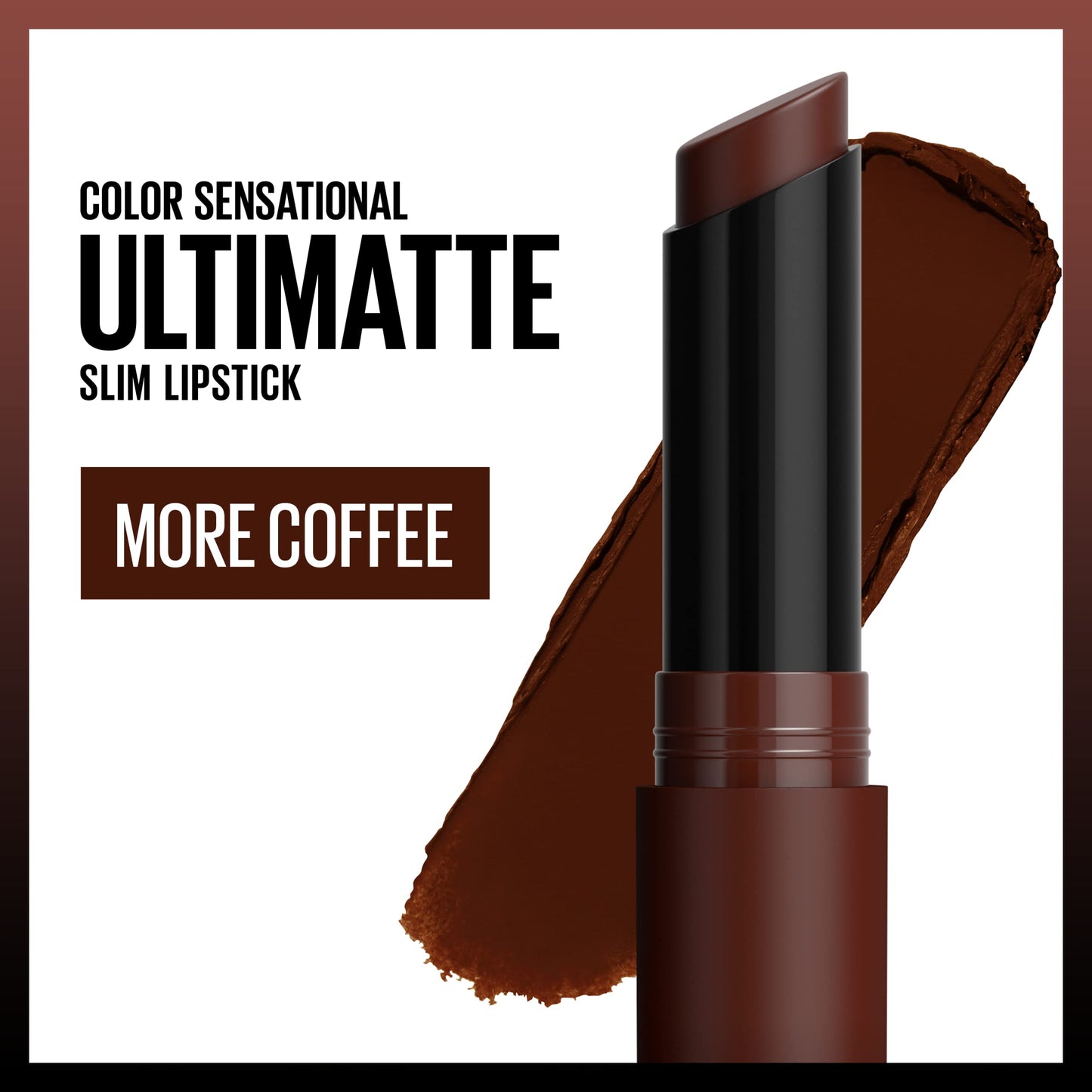 Maybelline Color Sensational Ultimatte Matte Lipstick, Non-Drying, Intense Color Pigment, More Coffee, Coffee Bean Brown, 1 Count Beauty & Personal Care MAYBELLINE