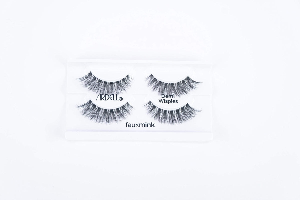 Ardell Faux Mink Wispies Lashes - Lightweight, Knot-Free, Natural-Looking False Eyelashes with Invisiband, 2-Pairs Beauty & Personal Care Ardell