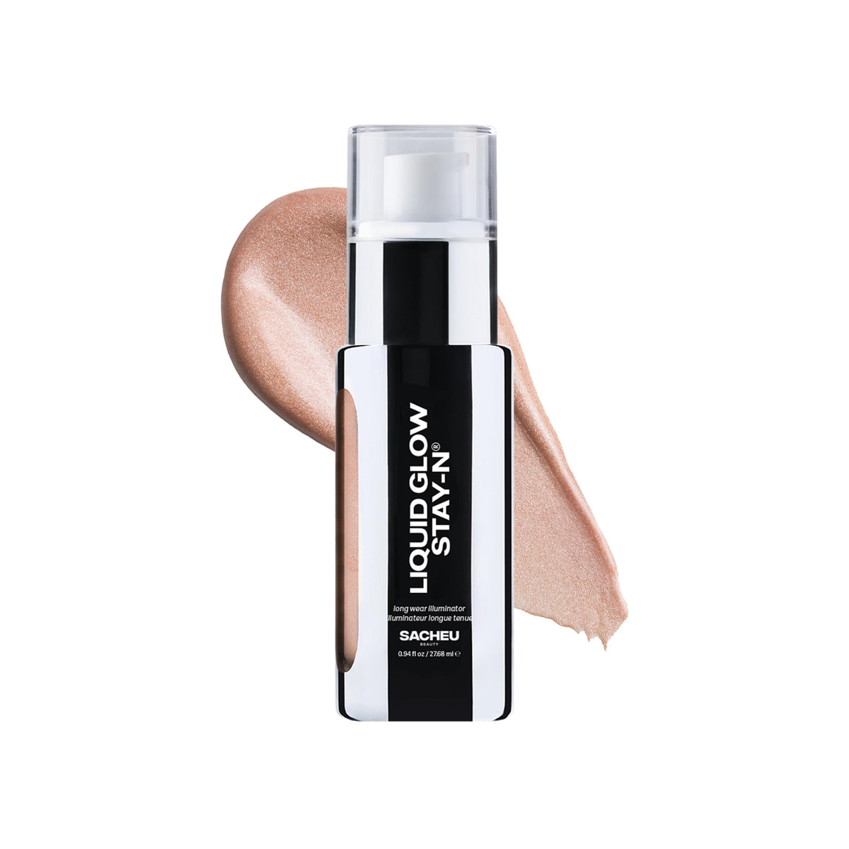 Sacheu Liquid Glow STAY-N Highlighter, Illuminator & Bronzer, Aura Glow