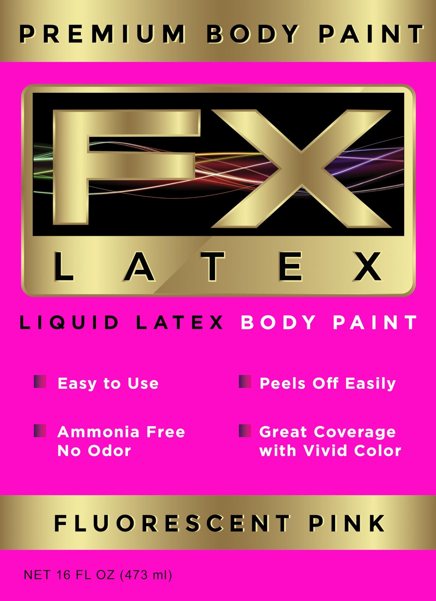 Liquid Latex - Face and Body Paint, Ammonia Free, Easy On and Off, Cosplay Makeup, Create Professional Monster, Zombie Arts 16 Oz (Fluorescent Pink) Beauty & Personal Care Liquid Latex Fashions