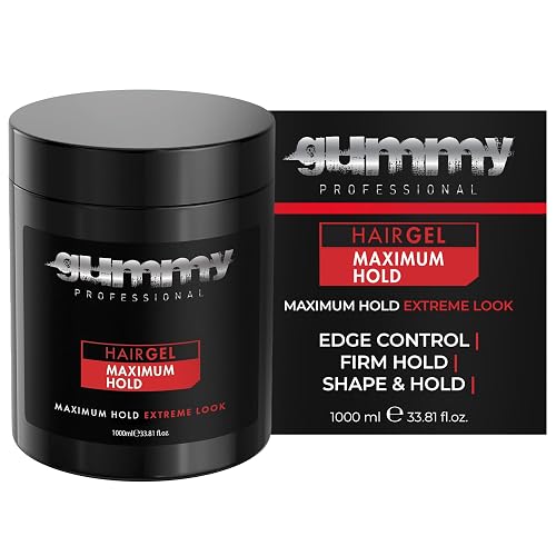 Gummy Professional - Hair Gel for Men and Women - Strong Hold Styling Gel for Slick Back Looks, Curls, Braids, Twists, and Edge Control - Clear Gel Beauty & Personal Care Gummy