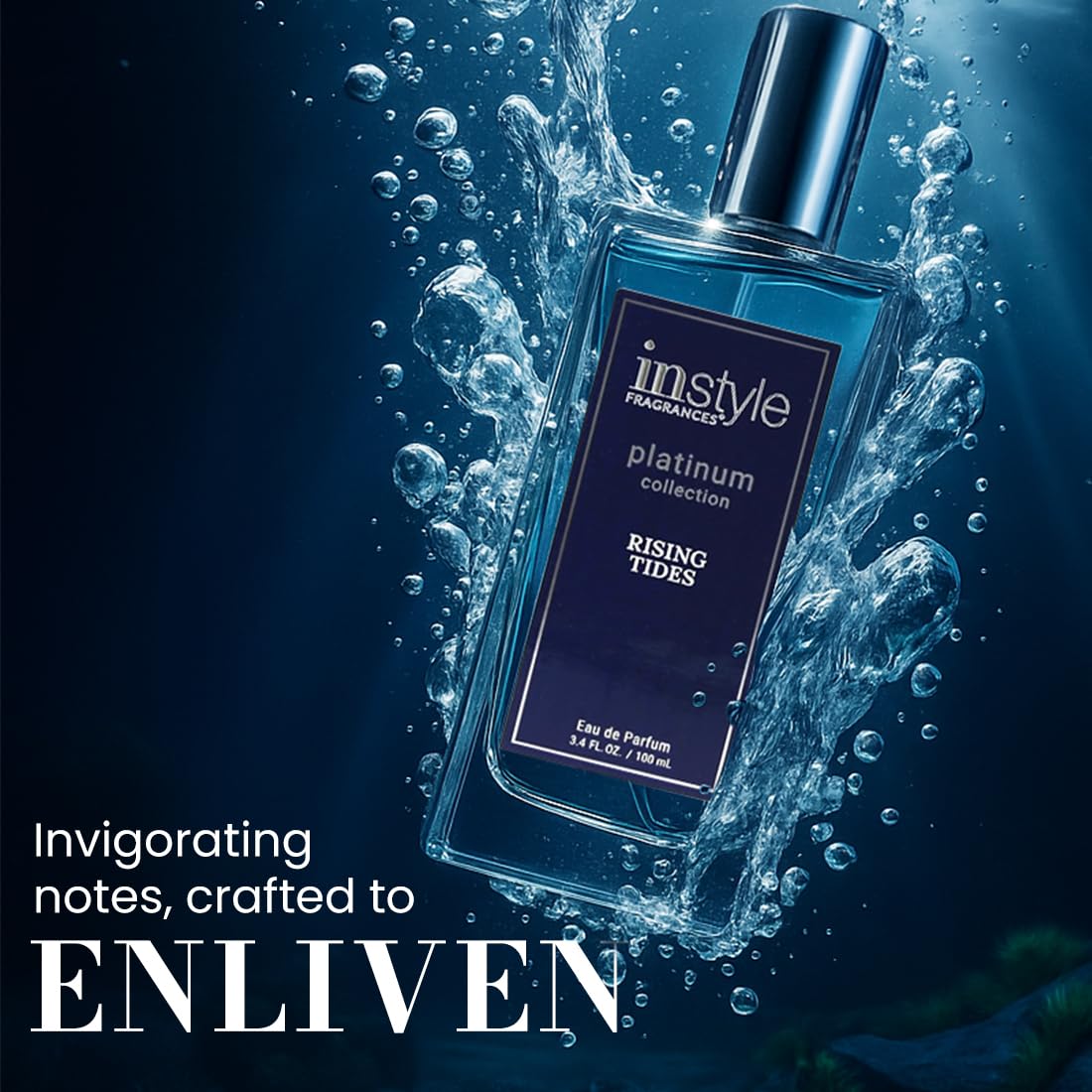 Instyle Fragrances Platinum Collection Rising Tides, Inspired by JPG’s L.e Male, Premium Men’s Eau de Parfum, CLEAN, Vegan, Paraben-Free, Never Tested Beauty & Personal Care Instyle Fragrances