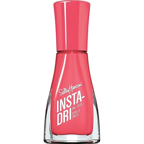 Sally Hansen Insta-Dri Nail Polish | Quick Dry, Long Lasting, Streak-Free Shine | Shiny | 333 Peachy Breeze | Pink Nail Color Beauty & Personal Care Sally Hansen