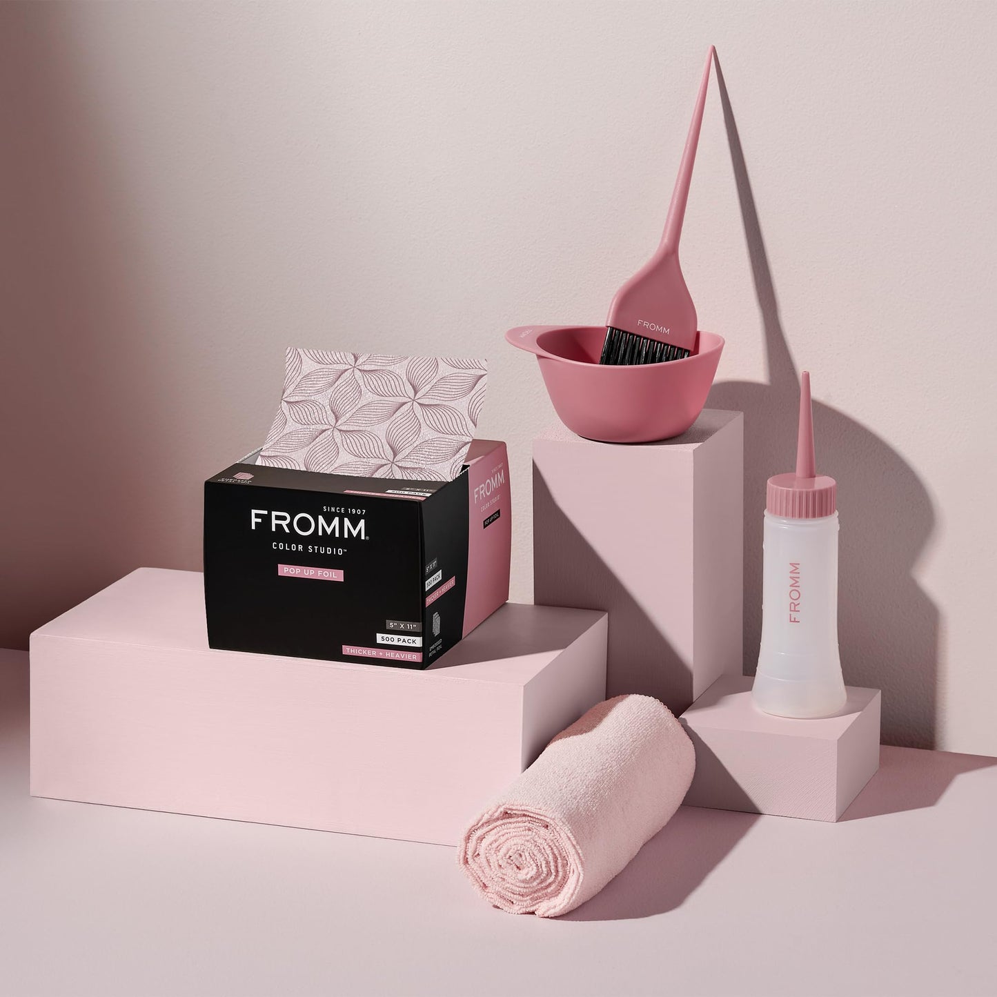 Fromm Pop Up Hair Foils, Light Pink Foils, Cosmetology Supplies, Hairstylist Essentials, Lightweight, Ideal for Highlighting and Coloring, Precut, 5" Beauty & Personal Care Fromm