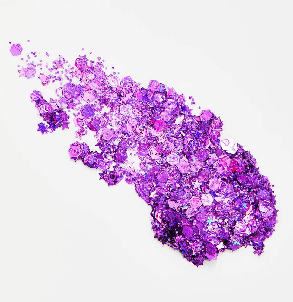 Neva Nude Face and Body Glitter Keychain - Chunky Glitter in Aloe for Festivals, Raves, and More | Cosmetic Grade | Super Sparkly (Berry Mischievous Beauty & Personal Care Neva Nude