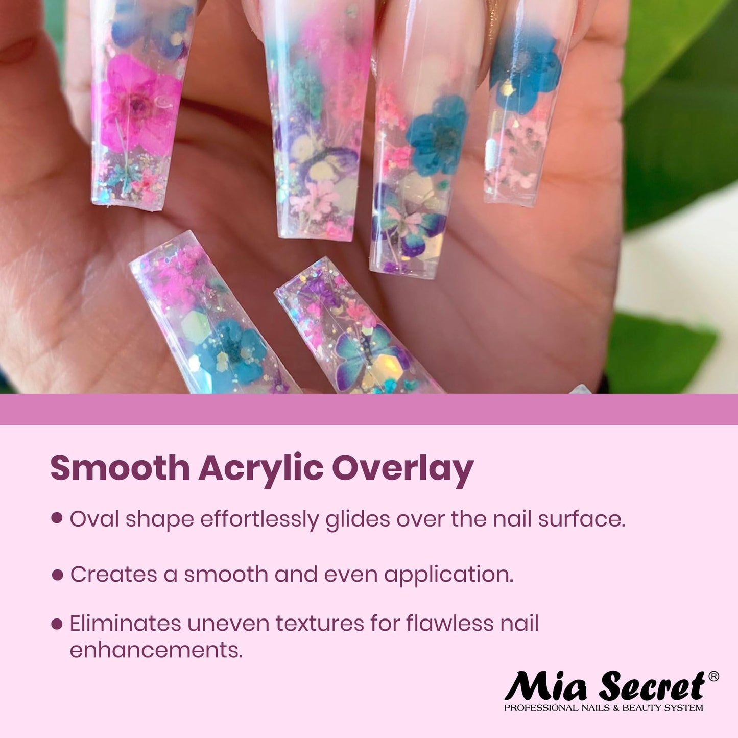 Mia Secret Kolinsky Art Brush - 4 Size - Purple - 3D Nail Art Beauty & Personal Care Mia Secret