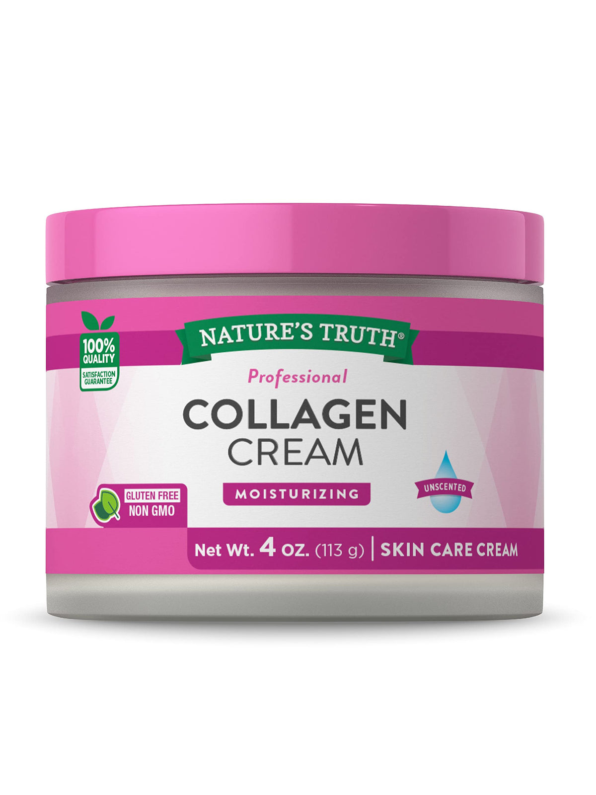 Nature's Truth Nourishing Collagen Cream | 4 oz | Professional Strength | Paraben & SLS Free, Gluten Free | For Face and Body Beauty & Personal Care Nature's Truth