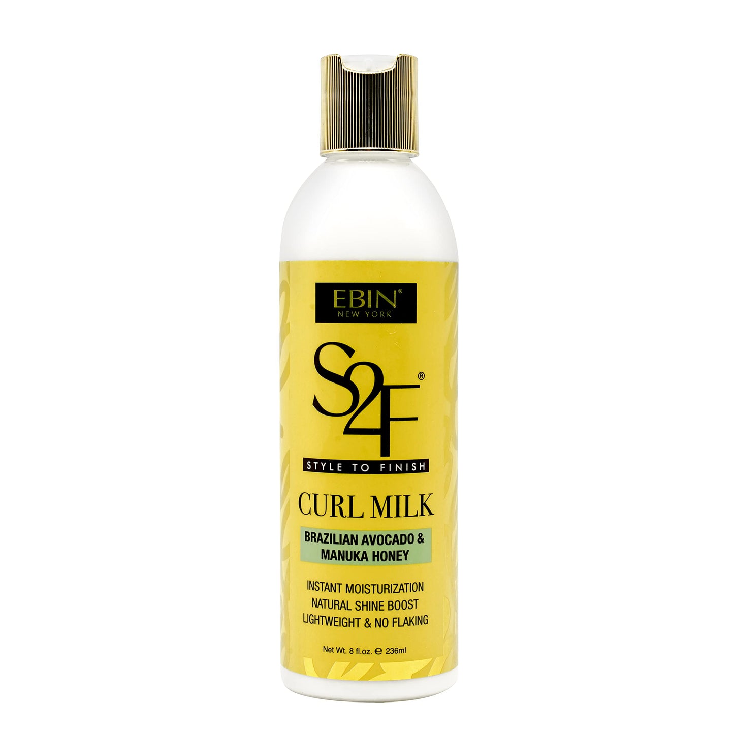 Manuka Honey & Brazilian Avocado Curl Milk - 8oz/ 236ml | Hydration with Light-weight, Strengthens and Enhances Hair | For all curls 2A - 4C Beauty & Personal Care EBIN NEW YORK
