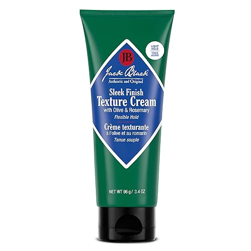 Jack Black Sleek Finish Texture Cream, 3.4 Oz. - Hair Styling Cream for Men & Women, Hair Texturizer for Dry to Normal Coarse, Thick, or Wavy Hair Beauty & Personal Care Jack Black