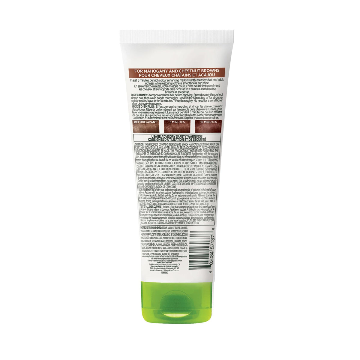 Garnier Nutrisse 5 Minute Nourishing Color Hair Mask with Triple Oils Delivers Day 1 Color Results, for Color Treated Hair, Warm Brown, 4.2 fl. oz. Beauty & Personal Care Garnier