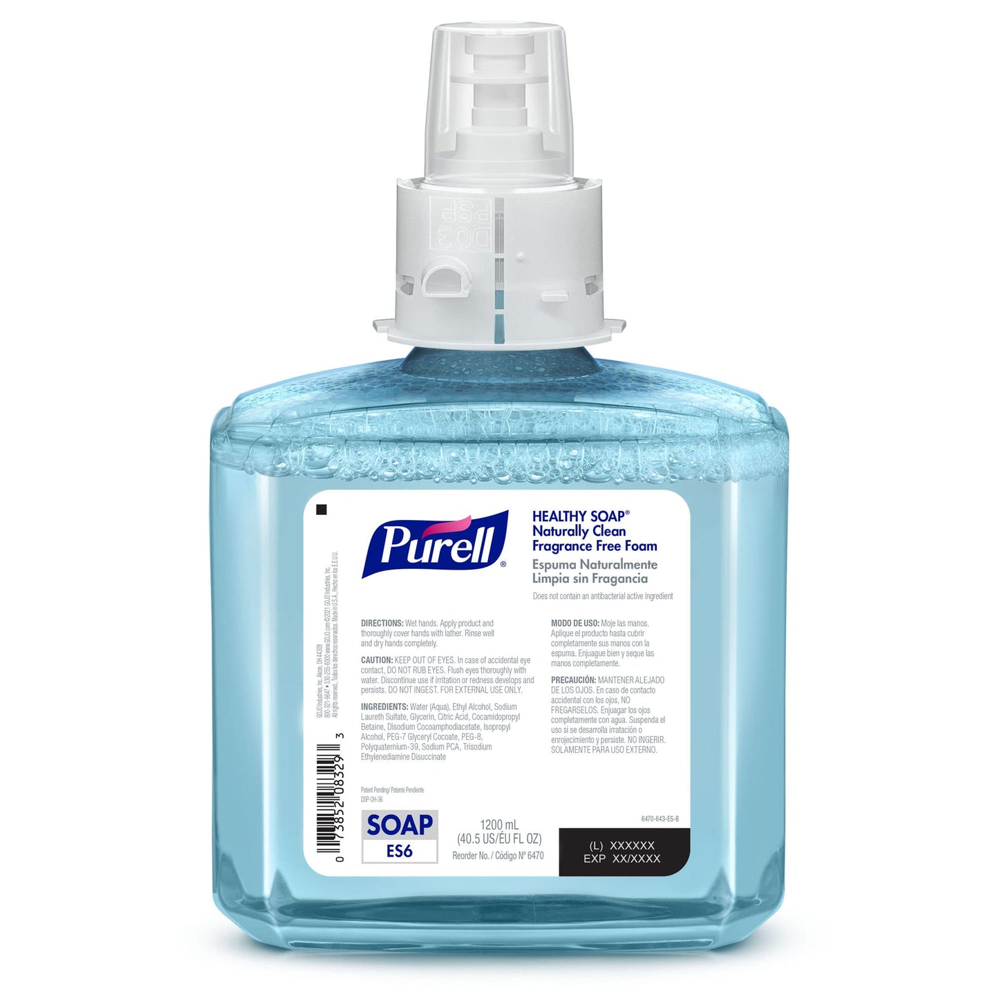 PURELL Brand CLEAN RELEASE Technology (CRT) HEALTHY SOAP Naturally Clean Foam, Fragrance Free, 1200 mL Refill for PURELL ES6 Automatic Soap Dispenser Beauty & Personal Care Purell
