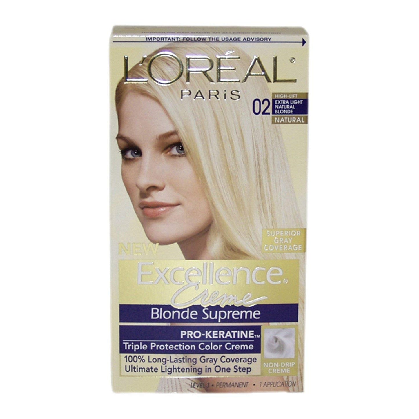 L’Oreal ParisExcellence Creme Blonde Supreme - 02 Extra Light Natural Blonde (Natural) 1 Each ( Pack of 4) Beauty & Personal Care L'Oreal Paris