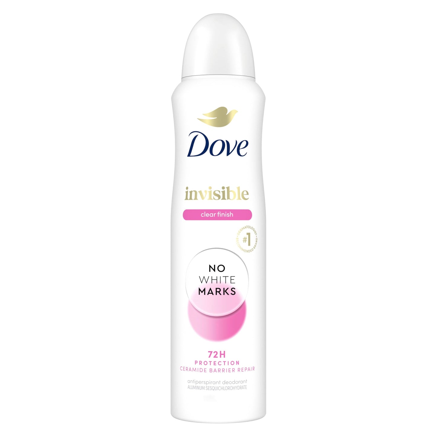 Dove Advanced Care Clear Finish Antiperspirant Dry Spray for Women, 72H Sweat & Odor Protection, Pro-Ceramide Technology, No White Marks, Alcohol Beauty and Personal Care Dove