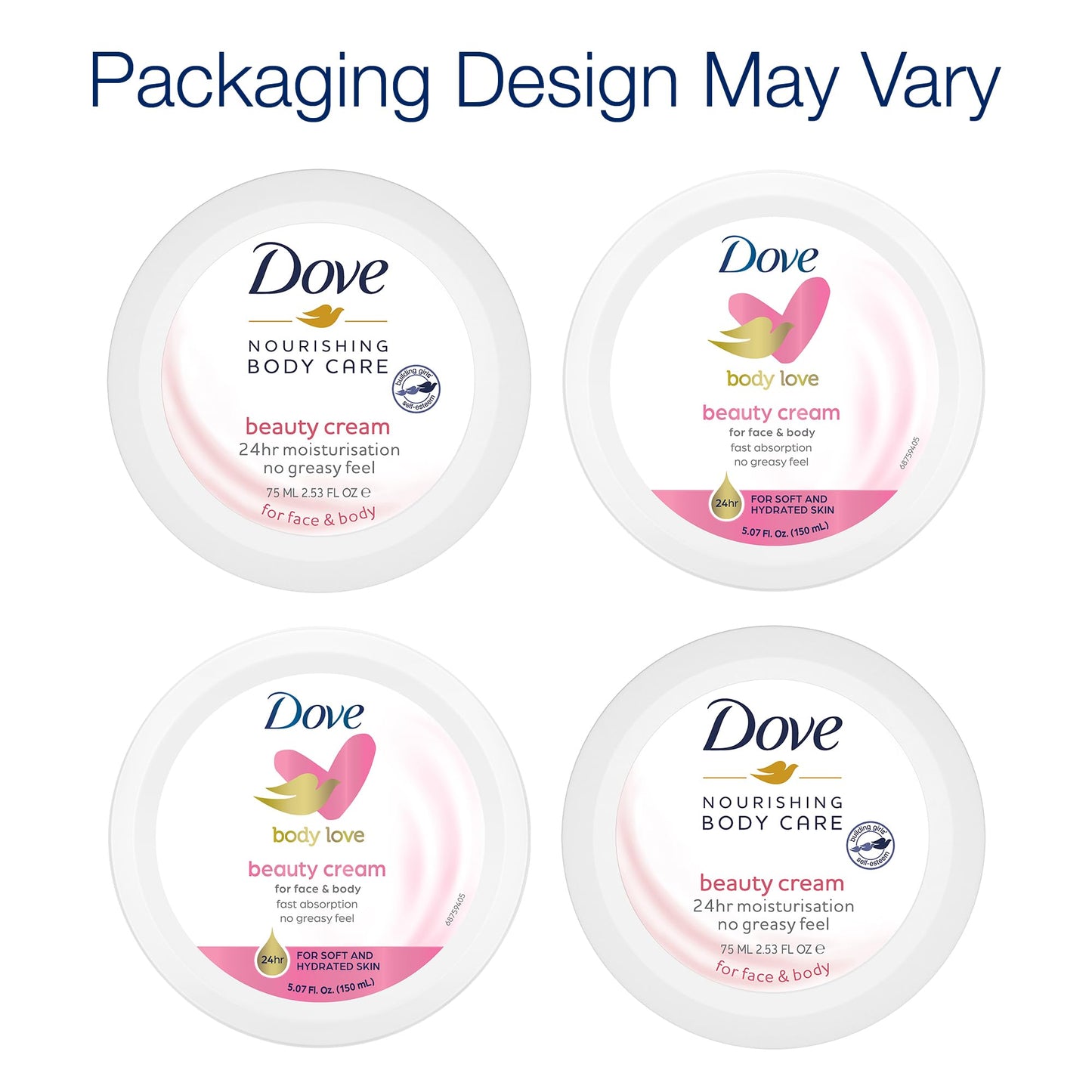 Dove Body Love Beauty Cream, Lightweight, Fast-Absorbing Face and Body Cream for Normal to Dry Skin, 24-Hour Moisture, Luxuriously Scented Face Cream Beauty & Personal Care Dove