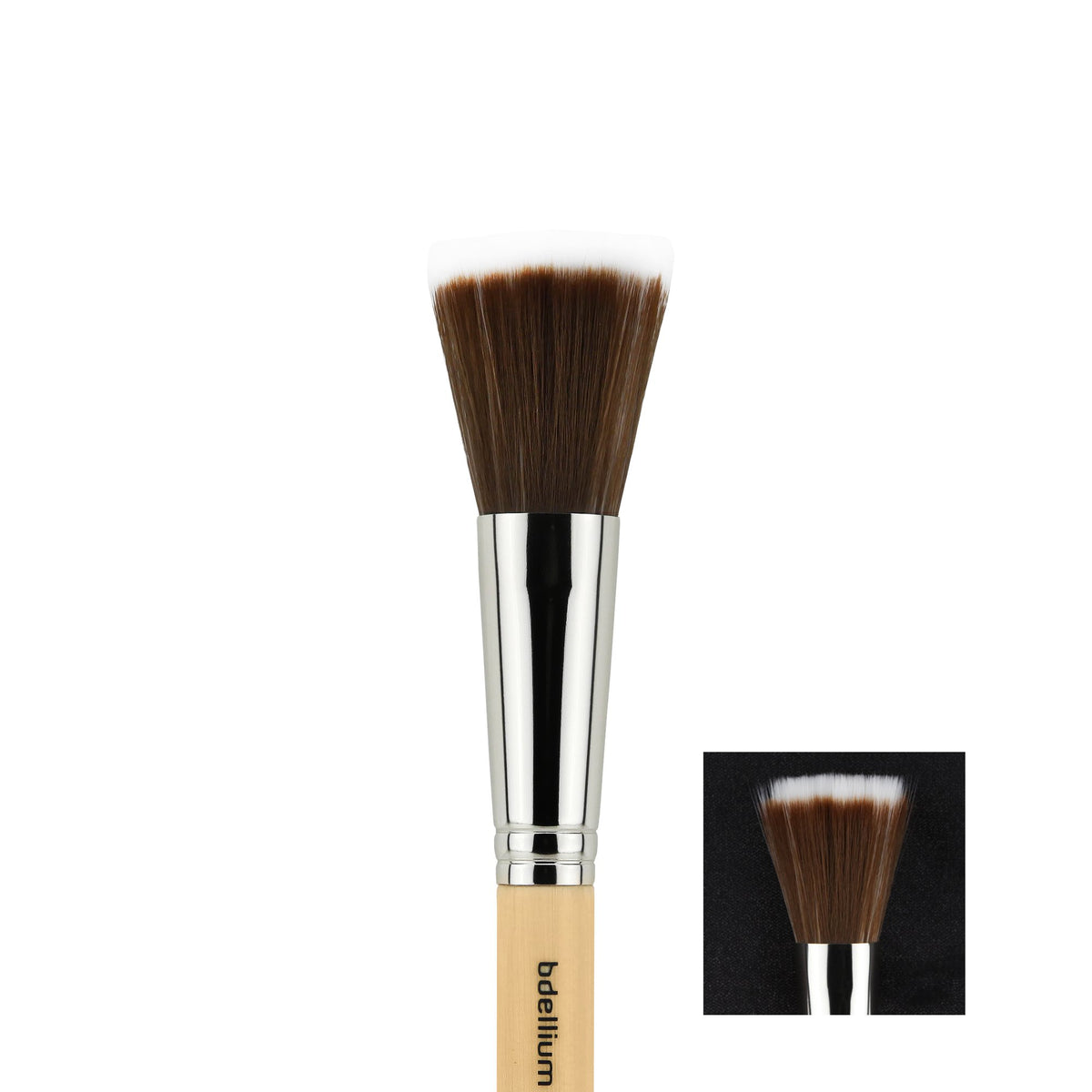 Bdellium Tools Professional Makeup Brush - Special FX Series 195 Large Stippling - With Soft Synthetic Fibers, For Painting Bald Caps and Prosthetics