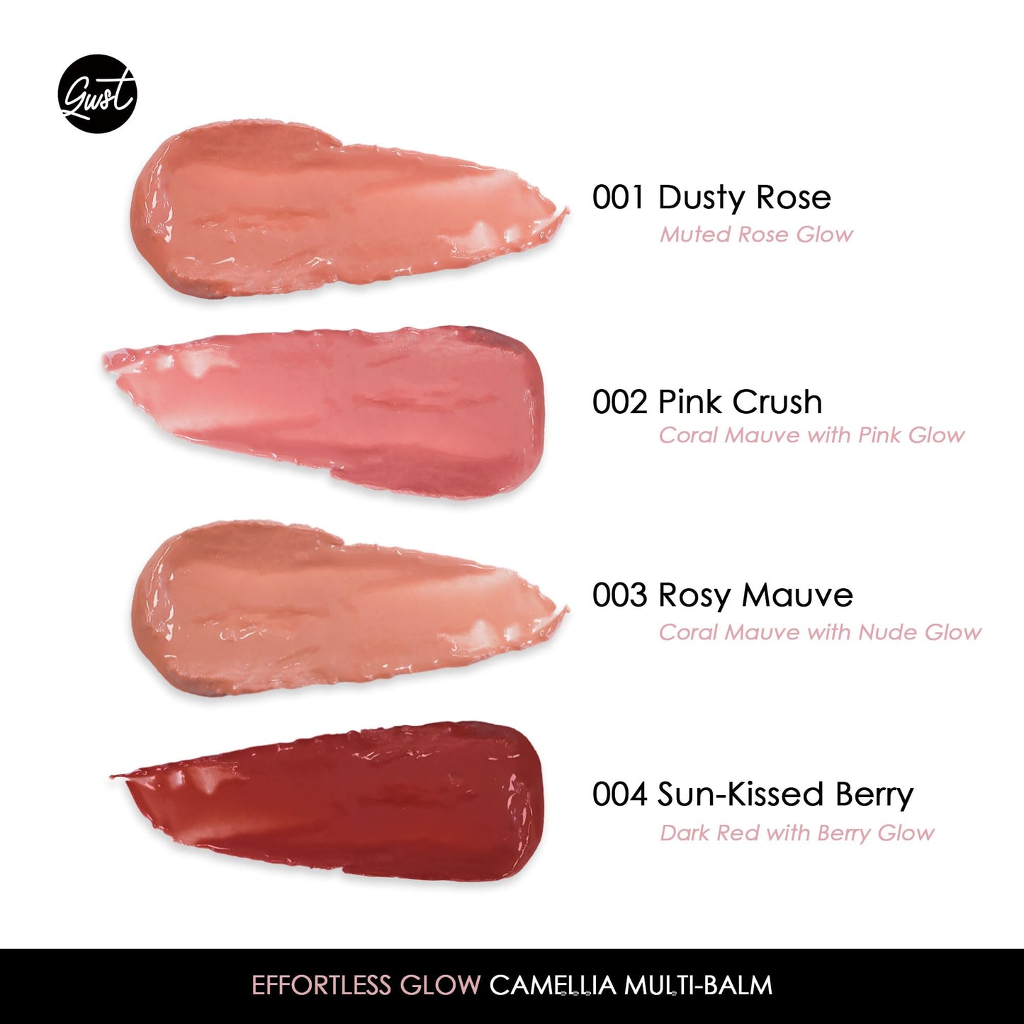 glowiest EFFORTLESS GLOW CAMELLIA MULTI-BALM (Sun-Kissed Berry, One size) - Korean Multi-Balm for Lips & Cheeks, Camellia Oil Glow Stick with Brush Beauty and Personal Care glowiest