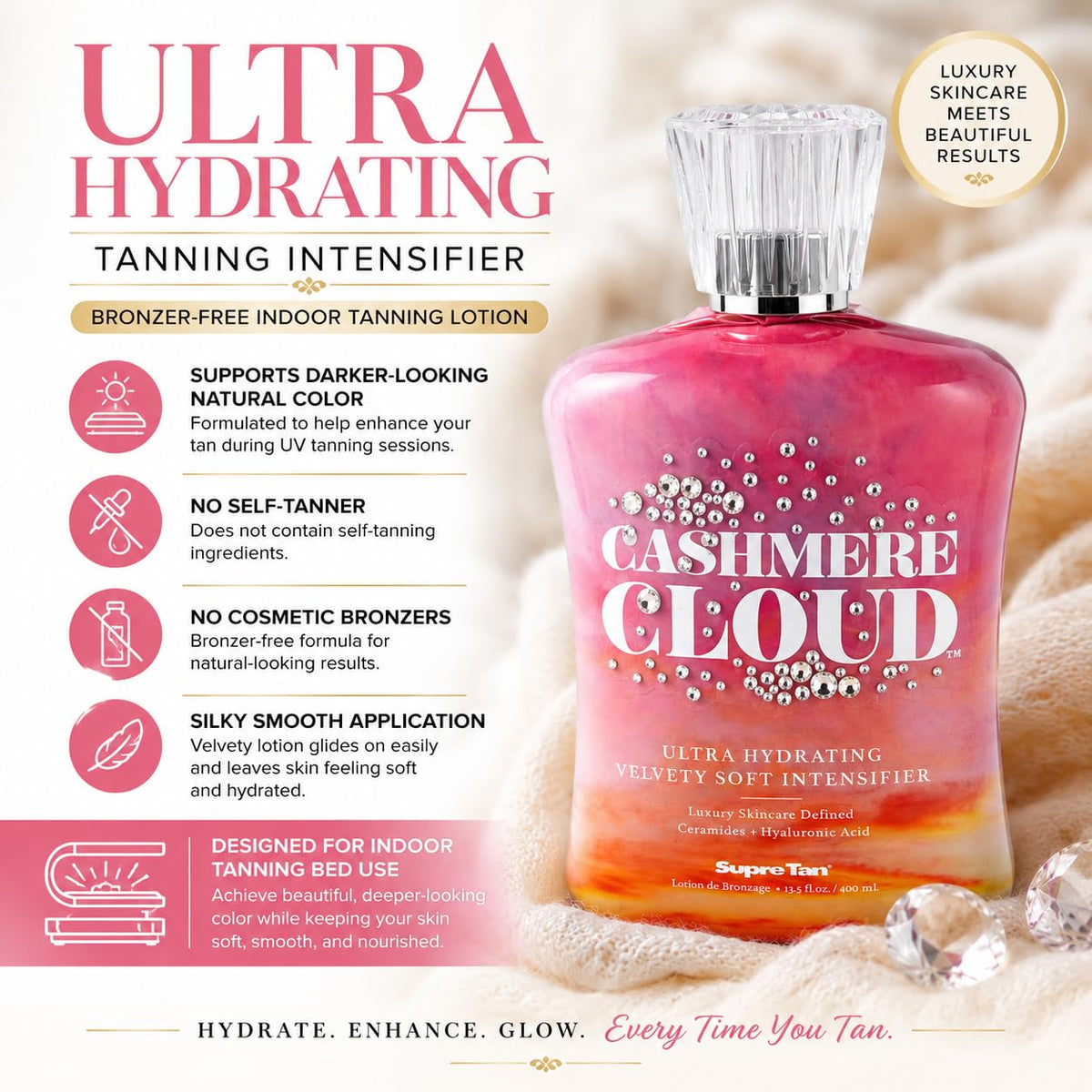Cashmere Cloud Intensifier Velvety Soft Intensifier featuring Melanobronze 13.5oz Beauty & Personal Care Supre