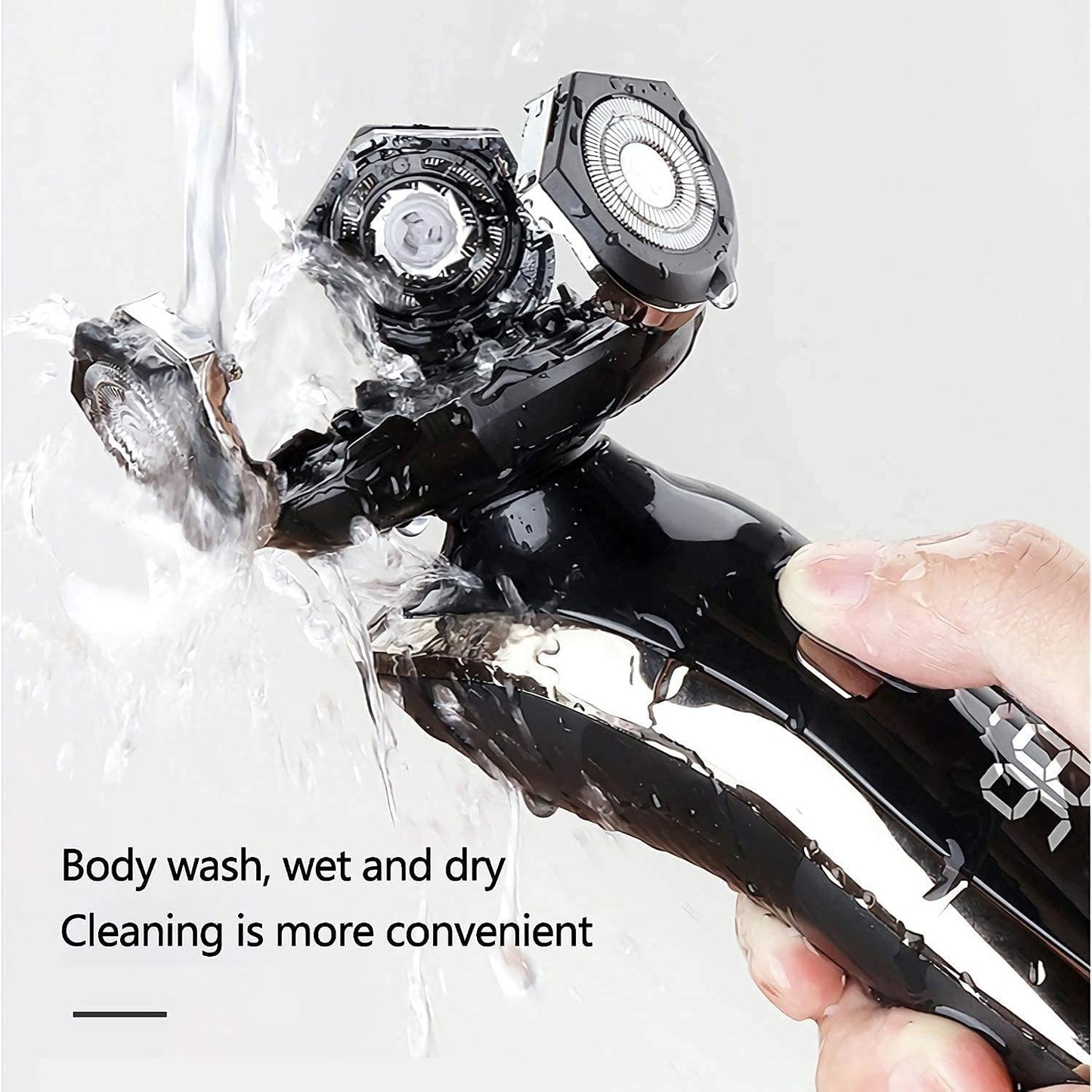 Electric Razor for Men, Dry Wet Waterproof Rotary Facial Shaver, Portable Face Shaver Cordless Travel USB Rechargeable with Nose Hair Trimmer,Facial Beauty and Personal Care LOFNJ