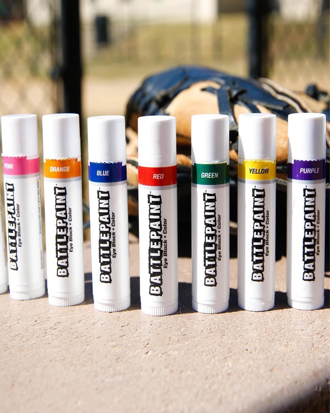 EyeBlack BattlePaint - Bright Colored Under Eye Black Grease for Pro Athletes and Super Fans - Baseball, Softball, Football - 1 Stick - Blue Beauty & Personal Care EyeBlack