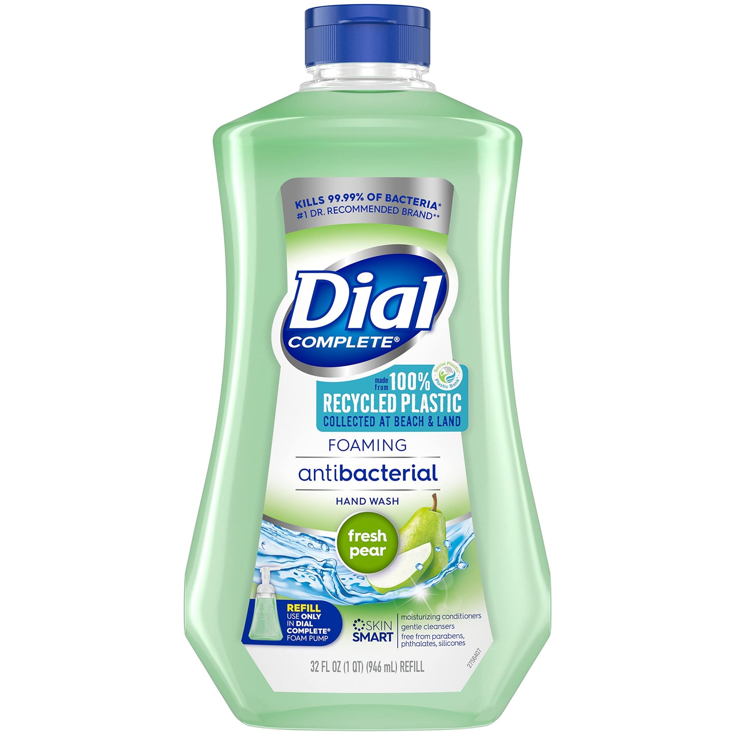 Dial Complete Antibacterial Foaming Hand Soap Refill, Fresh Pear, 32 fl oz Beauty & Personal Care Dial