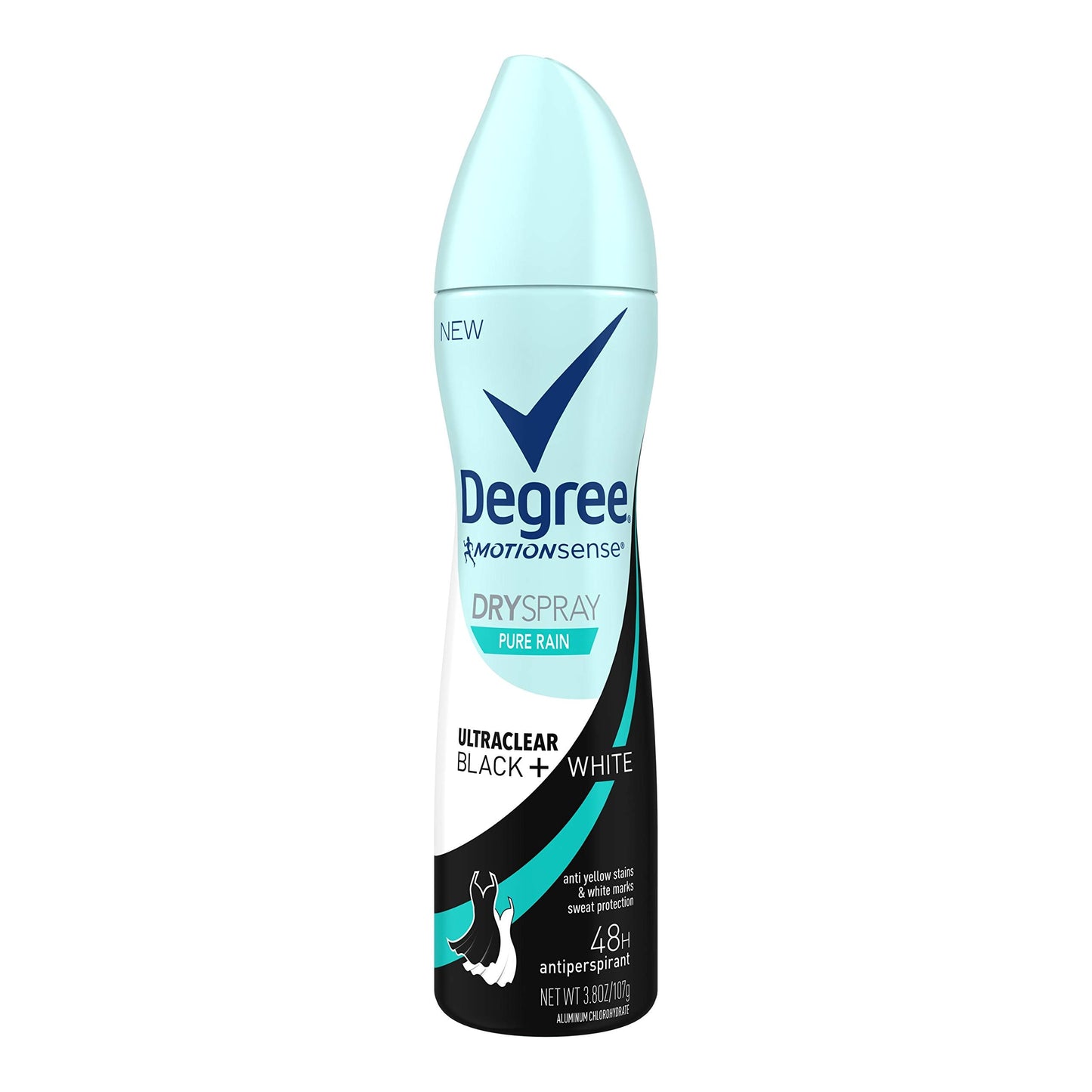 Degree Women Black+White Pure Rain UltraClear Antiperspirant Deodorant Dry Spray 3.8 oz Beauty and Personal Care Degree