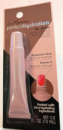 LE MERCERIE Perfect Hydration Lip Gloss with Hyaluronic Acid and Vitamin E, Paraben Free, Cruelty Free, 0.5 fl. oz. Beauty & Personal Care LE MERCERIE