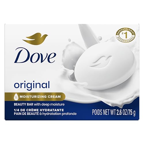 Dove Beauty Bar Soap Original, for Soft, Smooth Skin, with 1/4 Moisturizing Cream 2.6 oz Beauty & Personal Care Dove