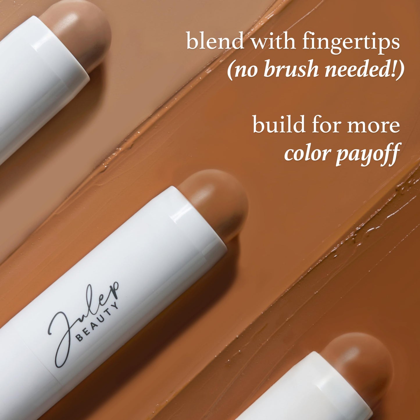 Skip The Brush Cream to Powder Bronzer Stick - In Paradise - 2-in-1 Cream Bronzer and Contour Stick for the Face - Blendable, Buildable, No Brush Beauty & Personal Care Julep