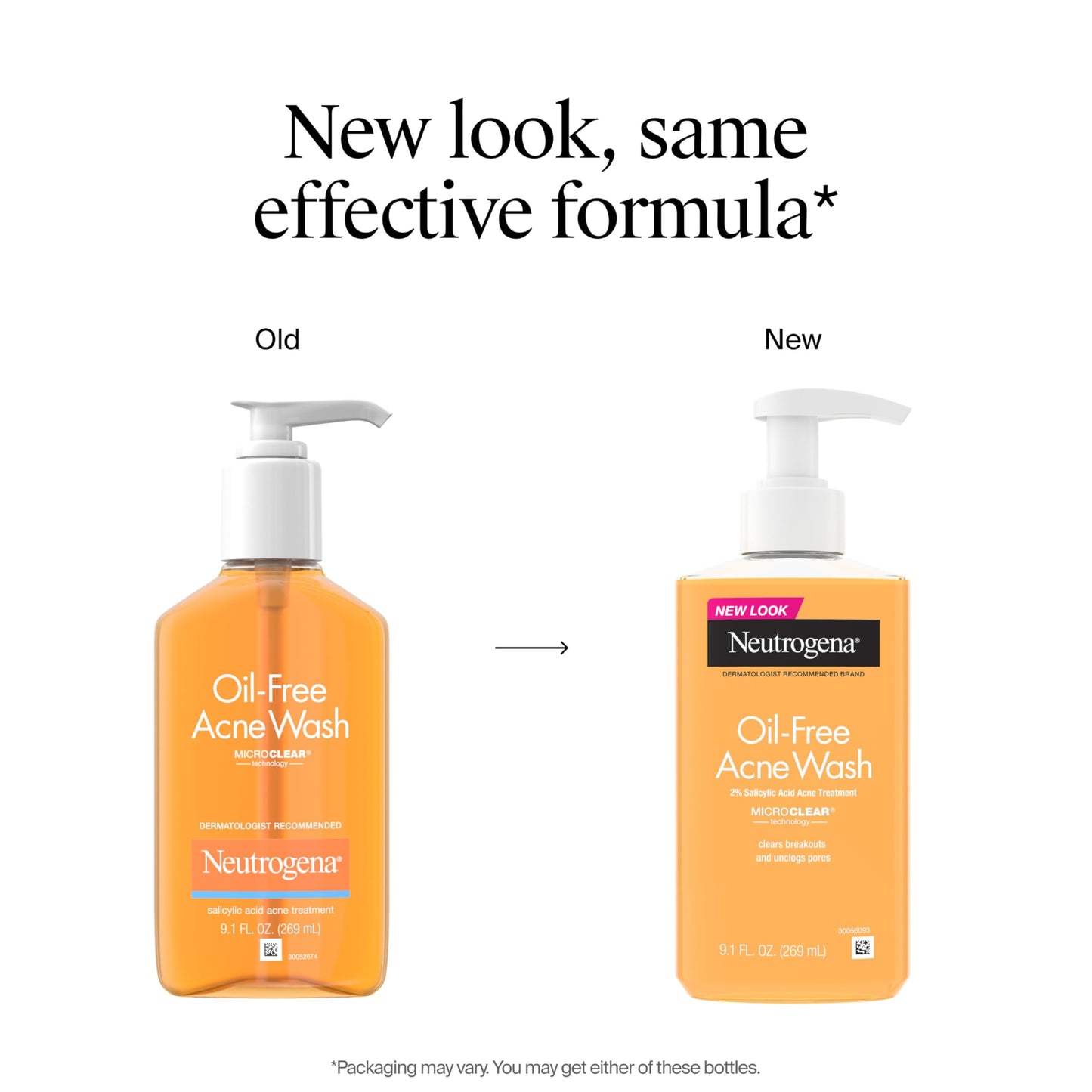 Neutrogena Oil-Free Acne Face Wash - Facial Cleanser with Salicylic Acid, Daily Cleanser for Oily & Acne-Prone Skin, Clears & Helps Prevent Breakouts Beauty & Personal Care Neutrogena