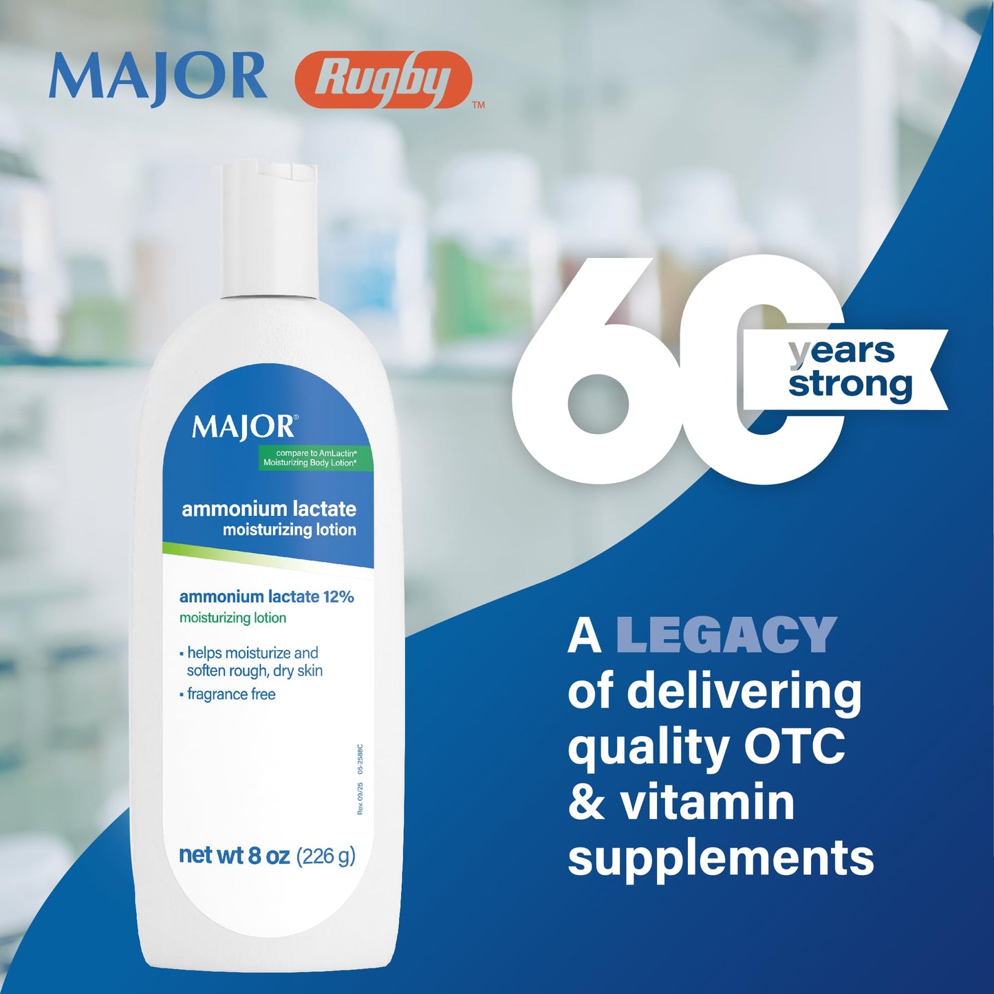 Major Ammonium Lactate 12% Moisturizing Lotion - Lactic Acid Lotion - Helps Hydrate, Soften, and Exfoliate Rough, Dry Skin - Daily Body Lotion Beauty & Personal Care MAJOR
